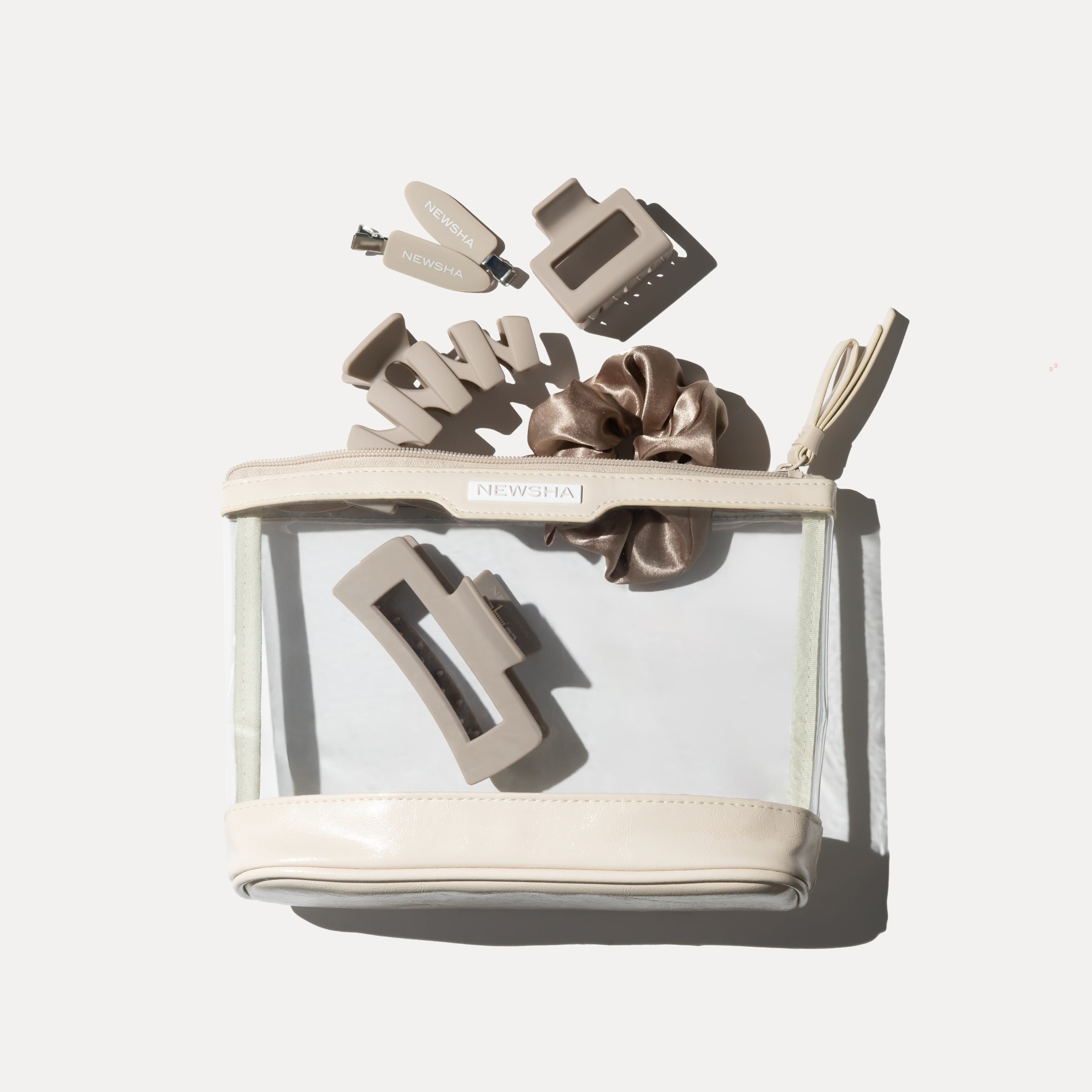 Hair Accessories Set Beige | Set of 5